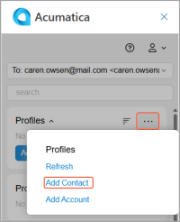 The Add Contact command