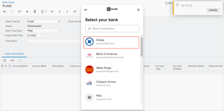 Selecting a bank