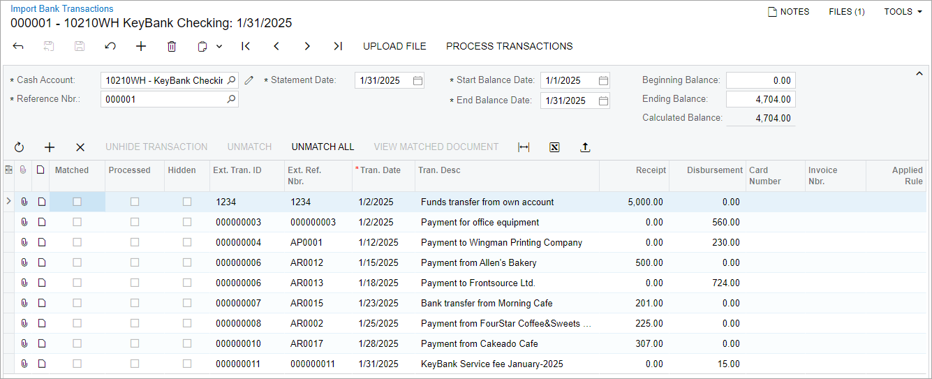 Bank Reconciliation: To Process a Bank Statement in OFX Format and ...