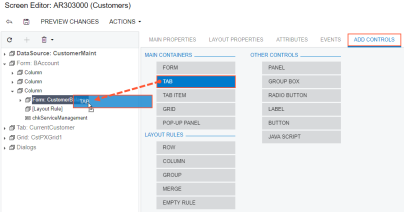 To Add a Nested Container